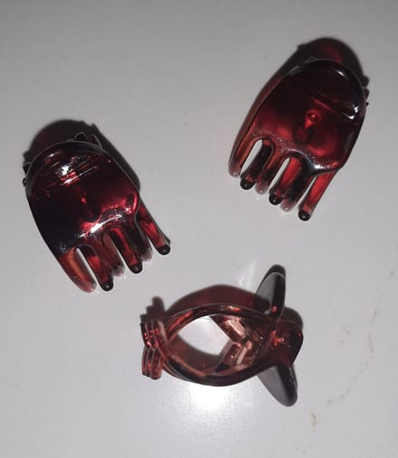 6x haarklemmen medium - bruin turtle - middel haarclips - haarspelden - haarknijpertjes