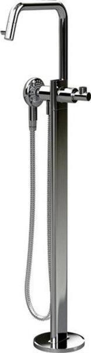 Clou Kaldur kranen chroom vrijstaande badmengkraan 20.3x99.3cm