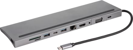 Q-Link hub – 11–in–1 – met laptopstandaard