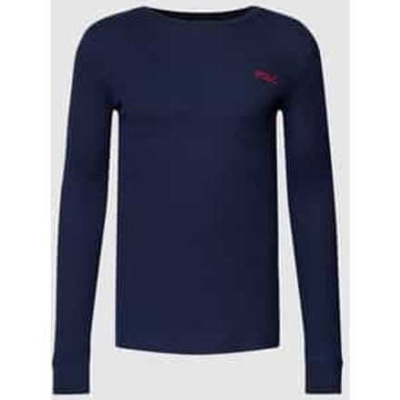 Shirt met lange mouwen en structuurmotief, model 'WAFFLE''