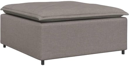 vidaXL - Modulaire - voetenbank - module - 100x100x48 - cm - taupe