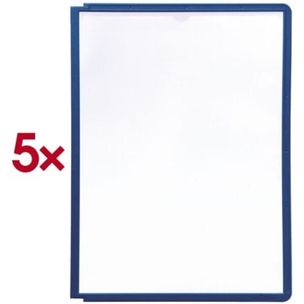 Zichtpanelen Sherpa - A4 formaat - donkerblauw - 5 stuks