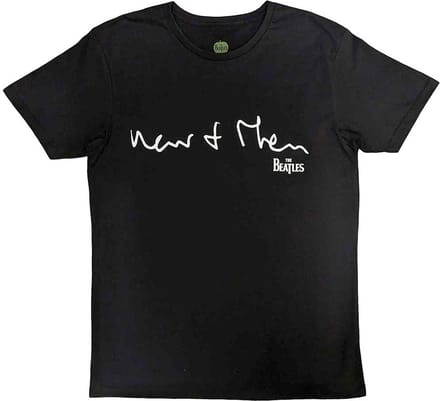 The Beatles - Now & Then Heren T-shirt - L - Zwart