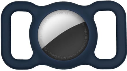 Apple AirTag houder voor kat/hond ketting siliconen Donkerblauw