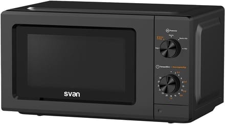 Magnetron Oven - Compacte Keuken - Snel Opwarmen - Ontdooifunctie - 19 Liter - Zwart