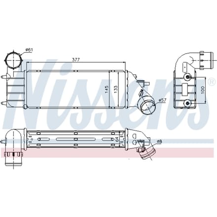 Intercooler NISSENS 96766