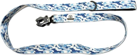 Cavlicious® Bold&Brave hondenriem - tactische leiband grote hond - veiligheidssluiting - blauw camo - 1,52m