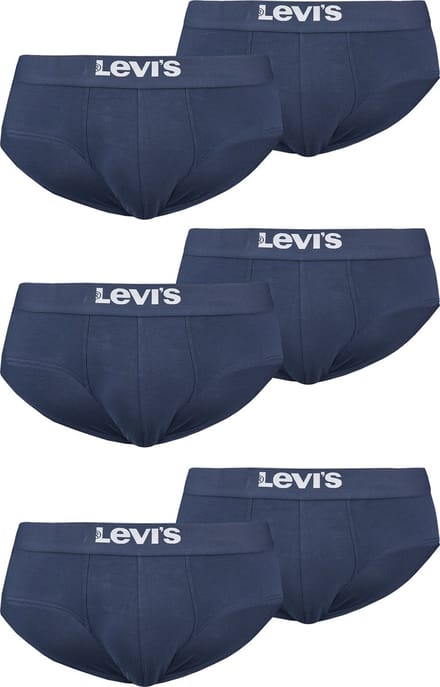 BOXERS 6-pack Levi's effen basis herenslips, gemaakt van biologisch katoen