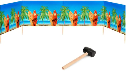 Garronda Strand Windscherm Met Stokken - Windscherm Strand – Windscherm – Rubberen hamer – GD-EX-Wb-5m