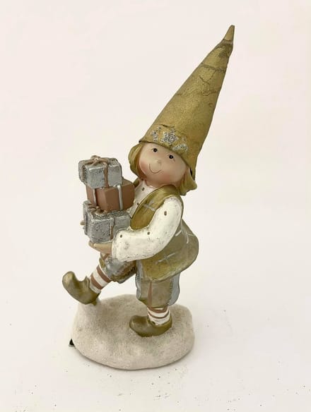 J_line kabouterjongen met pakjes 10x7x23cm