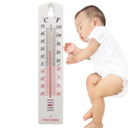 Binnenthermometer - Weerstation Meter - Kamertemperatuur Meten - Wandmontage Ontwerp - 218 x 46 cm