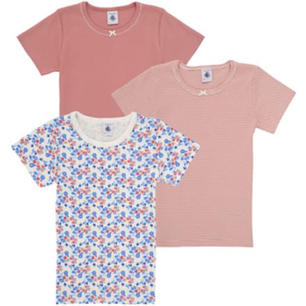 Petit Bateau  T-shirt Korte Mouw 3 TEE SHIRTS MC