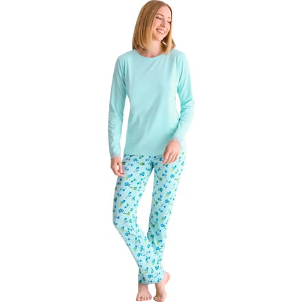 Pyjama met lange mouwen en broek voor dames Lisca Bloomy