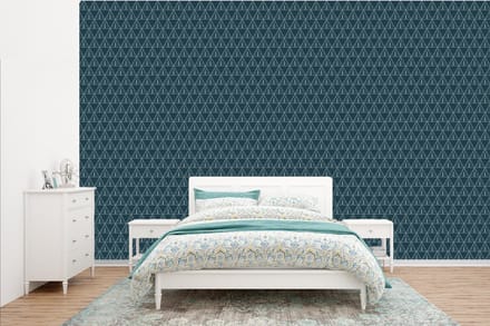 Behang - Fotobehang Design - Jongens - Driehoek - Kind - Breedte 385 cm x hoogte 240 cm