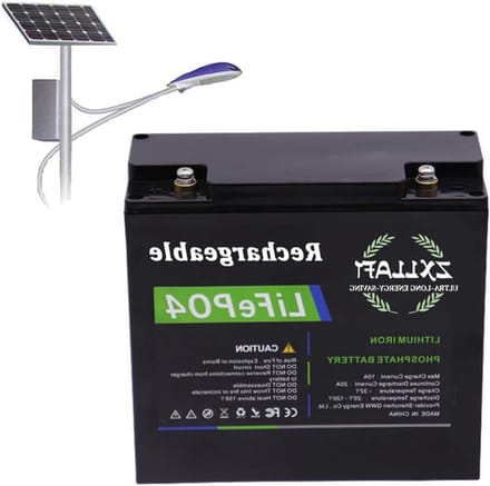 Lithium Batterij - Oplaadbare Accu - Energie Opslag - Geïntegreerd BMS - 24V 20Ah - Zwart