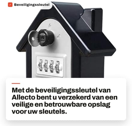 Dailygoods- Sleuteldoos 4-cijferig Combinatieslot - Sleutelkluisje met Code - Sleutelkluis Buiten - Sleutelbox - Zinklegering - Slagvast en Weerbestendig