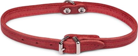 Dierenbenodigdheden Vadigran Halsband Hond Geolied Leder Rood 32Cmx12Mm Xs