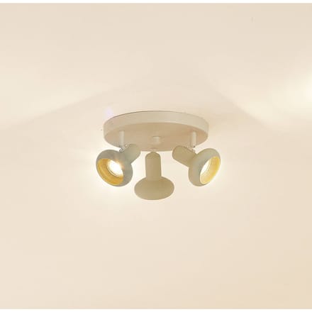 Lindby - buitenspot - 3lichts - IJzer - H: 15 cm - GU10 - beige, lichtgroen