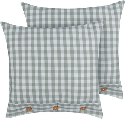 TALYA - Sierkussen set van 2 - Mintgroen - 45 x 45 cm - Polyester