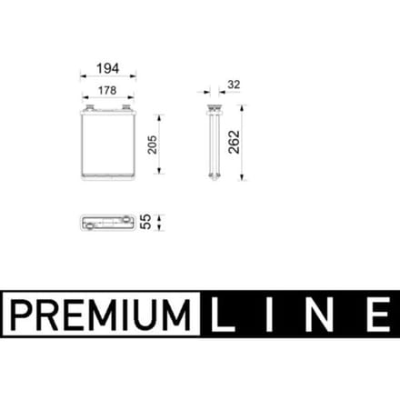 Warmtewisselaar, interieur verwarming MAHLE AH 357 000P