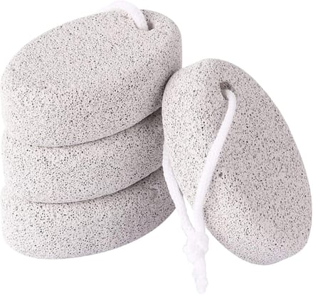 Puimsteen Wit 3 stuks - Eelt - 3x Pumice Stone - 100% Natuurlijk - 9,2cm x 6,1cm x 2,6cm