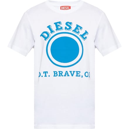 Wit T-shirt met Diesel Dot-logo