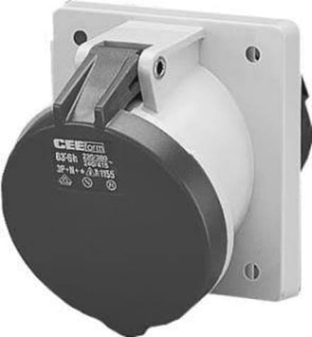 Mennekes Paneel gemonteerde contactdoos. 63a5p6h400v ip44