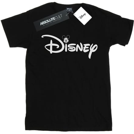 Disney Jongens Mickey Mouse Hoofd Logo T-shirt (Zwart)