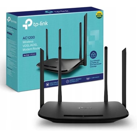 TP-Link Archer VR300 AC1200 Wireless VDSL/ADSL Modem Router - Wireless router Wi-Fi 5