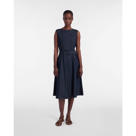 jurk in chambray vrouw