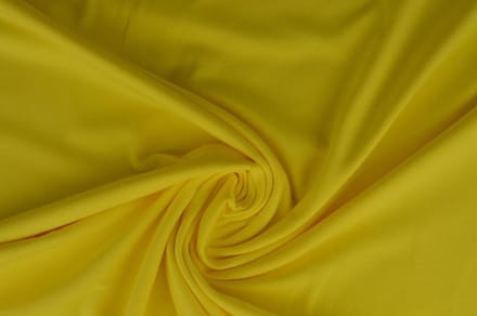 Katoen tricot stof - Geel - 10 meter