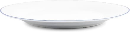 BonBistro Plat bord 27cm blue rim Basic White (Set van 6)