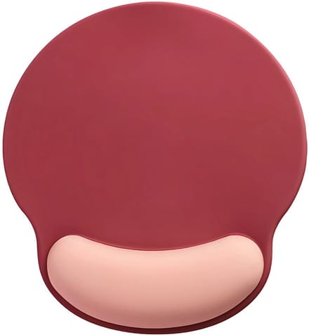 Techidna - Ergonomische Muismat met Polssteun - Rood & Roze - Gelkussen - Antislip - Compact
