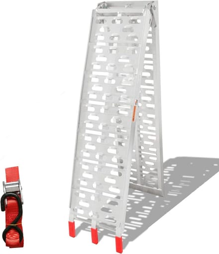 Inklapbare Aluminium Oprijplaat 340 kg Draagvermogen, Antislip Laadhelling