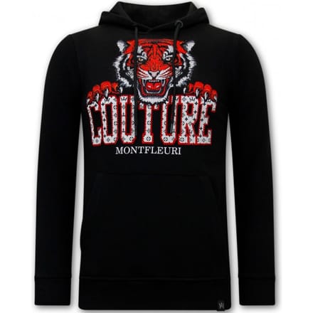 Tony Backer Hoodie met print tiger head