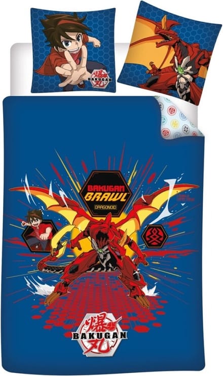 Bakugan Dekbedovertrek Brawl - Eenpersoons - 140 x 200 cm - Polyester