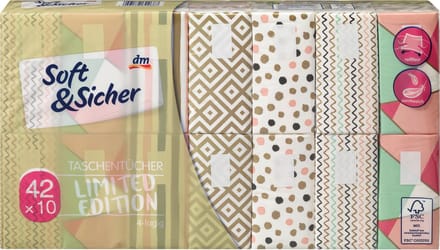 Soft&Sicher Zakdoekje Design 4lagig 42x10, 420 St