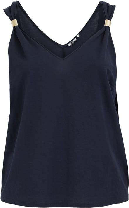 WE Fashion Dames top met gouden accenten - Curve