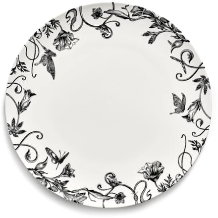 Serax Tomorrowland Unity Floral Fantasy plat bord D27cm zwart / wit
