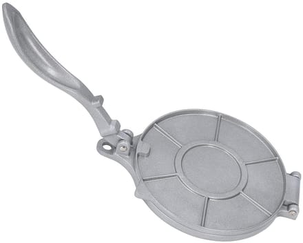 Tortillapers - Deegpers Keuken - Thuis Bakken - Multifunctioneel Ontwerp - 21.5 cm Diameter - Zilver