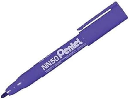 Viltstift pentel nn50 rond 1.5-3mm blauw - 12 stuks