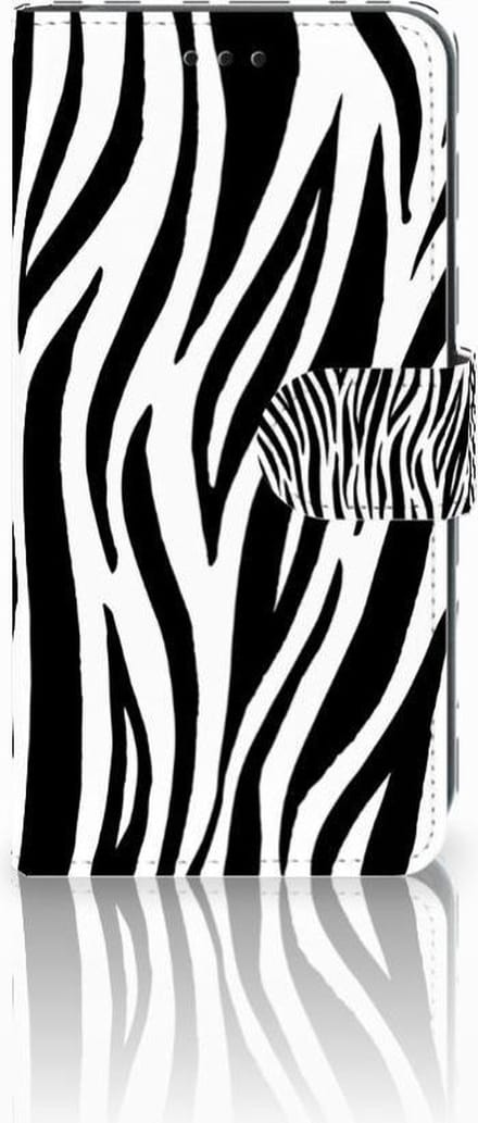 Xiaomi Mi A2 Lite Telefoonhoesje met Pasjes Zebra