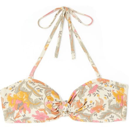 Louise Misha Bikini Top Walnut Rainbow Flowers Größe: XXS | Bikinis Outlet | Damen | Braun