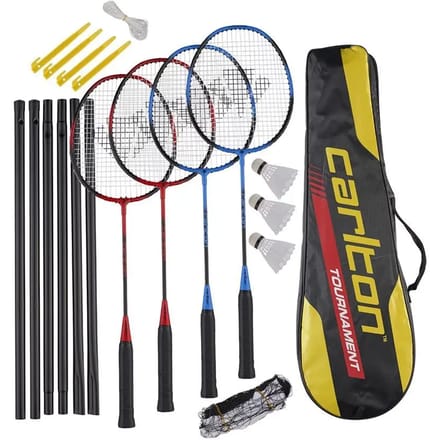 Set badmintonrackets voor 4 spelers Carlton Tournament