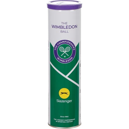 Slazenger S TB WIMBLEDON 4TIN Unisex Tennisballen - Geel