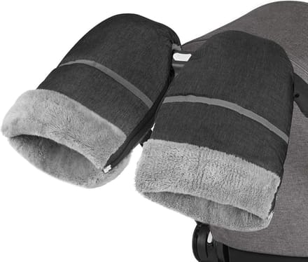 Handmuff - Kinderwagen accessoire - Wandelen met baby - Waterdicht winddicht - 29 x 21 cm - Grijs