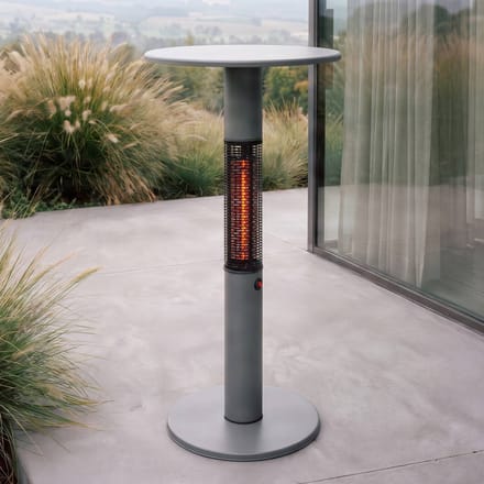 Lucande terrasverwarmer Flamaro, antraciet, 110 cm, IP55