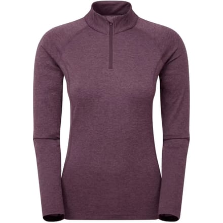 Montane Dart Half Rits Lange Mouw T-shirt Paars M Vrouw
