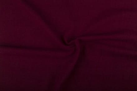Linnen stof - Bordeaux rood - Gewassen - 10 meter