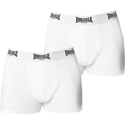 Lonsdale Boxershorts voor heren (Set van 2) (Wit)